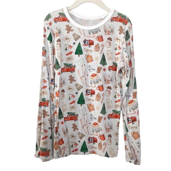 Bestaroo Bamboo Pajamas Set Kids 8 Christmas Eve PJs Long Sleeve Holiday Santa - Picture 2 of 7